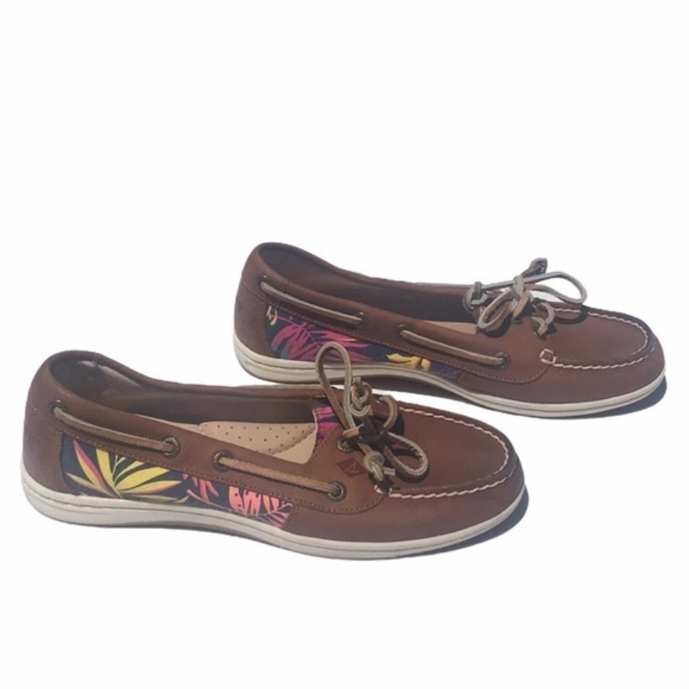 Sperry Top Sider with Floral Print Shoes Size 6.5